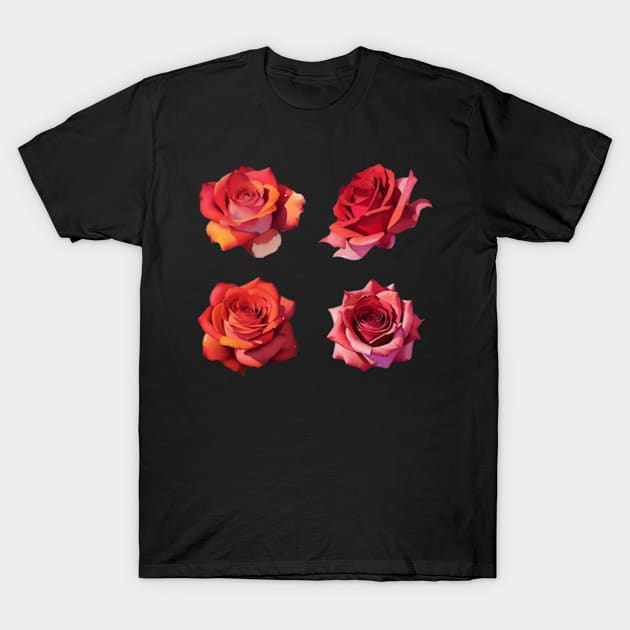 Watercolor roses T-Shirt by EmeraldWasp